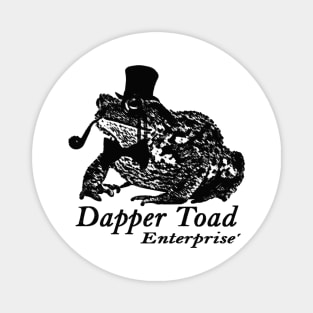 Dapper Frog Enterprise (Black and White) Magnet